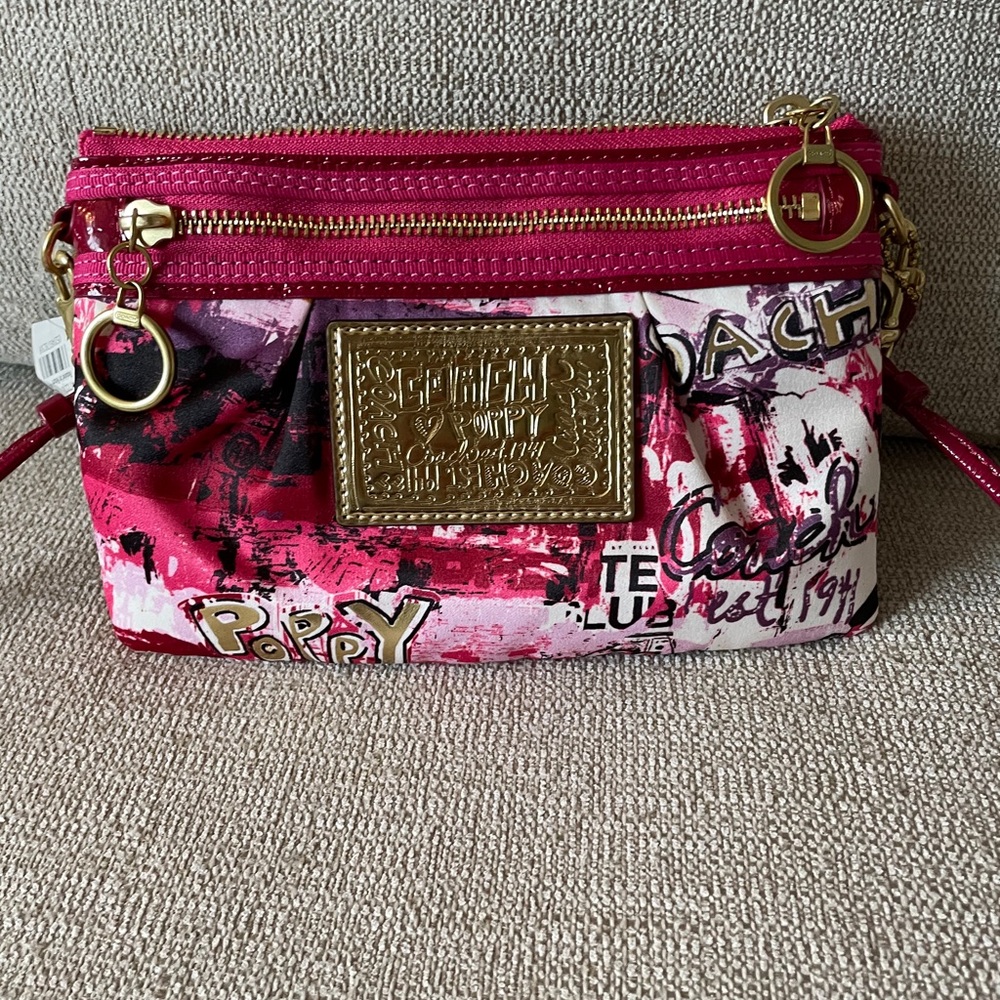NWT Coach Wristlet with Strap